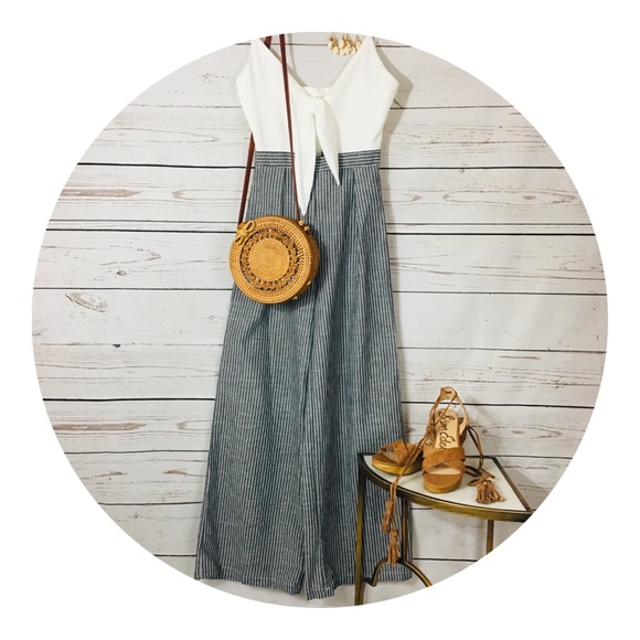 Tie-front Jumpsuit (all one piece) - Picture 2 of 8